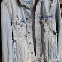 Giacca jeans strappato Zara