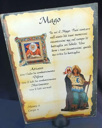 Heroquest MB – Carta Eroe Mago Originale