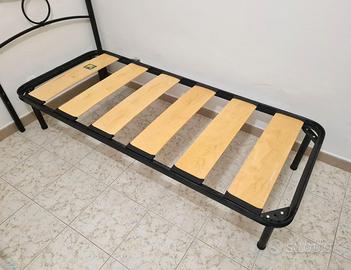 🛏️ Rete singola con doghe + testiera, COME NUOVE