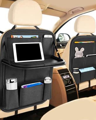 Organizer Sedile Posteriore per Auto con Vassoio e