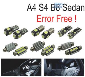 KIT 13 LAMPADE LED INTERNE PER AUDI A4 B8 S4
