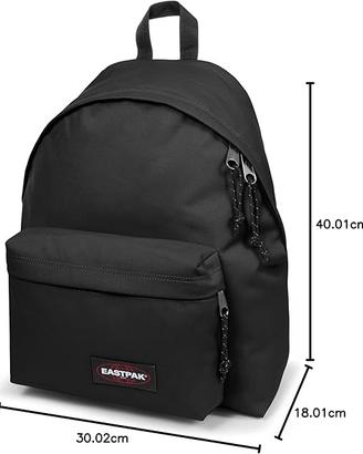 Zaino Eastpak 24L nero ideale scuola viaggio