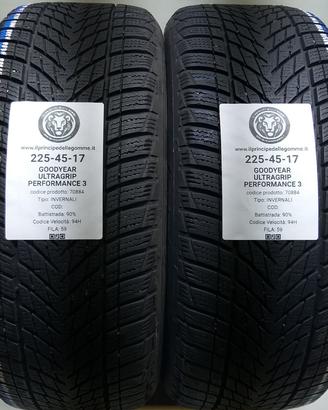 2 GOMME 225 45 17 GOODYEAR A70884