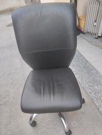 poltrona ufficio pelle