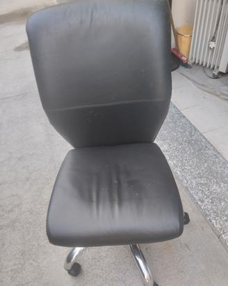 poltrona ufficio pelle
