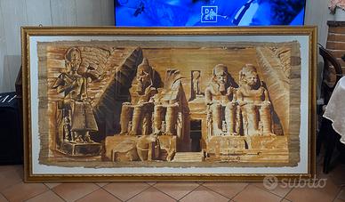 Papiro egiziano grandissimo, incorniciato