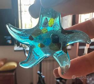 Ciondolo in vetro a forma di stella