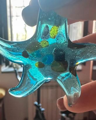 Ciondolo in vetro a forma di stella