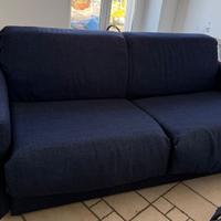 Divano letto blu