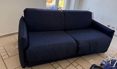 Divano letto blu