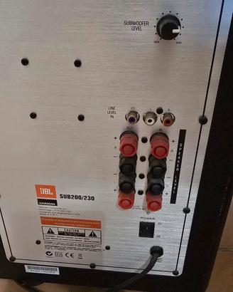 Sistema Home Cinema 5.1 JBL - Subwoofer Attivo SUB