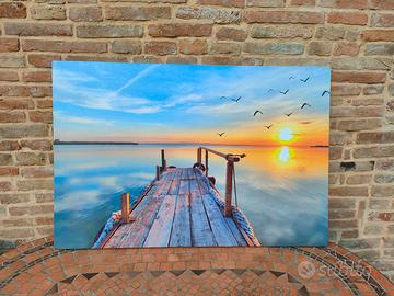 Canvas quadro su Tela Molo marino
