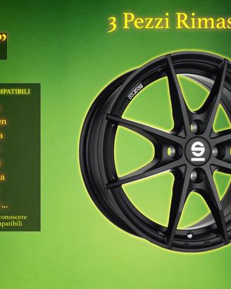 3 Cerchi in Lega Sparco 17" Alfa Ford e altre