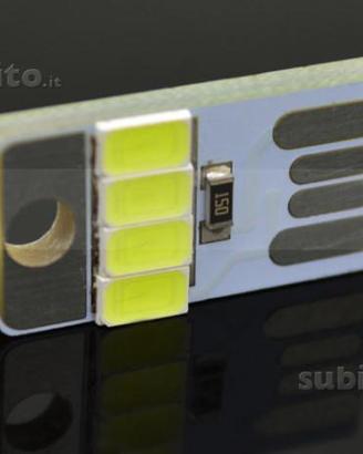 Mini lampada USB portachiavi