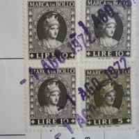 Italia - 1972 Dea Roma Marca Da Bollo 5 e 10 lire