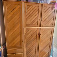armadio a 3 ante in rovere massello