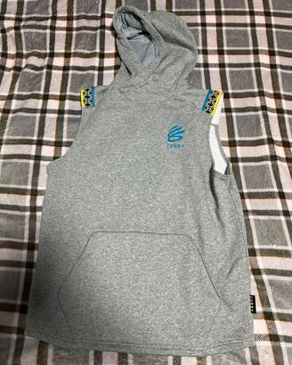 Felpa Under Armour Curry senza maniche grigia M