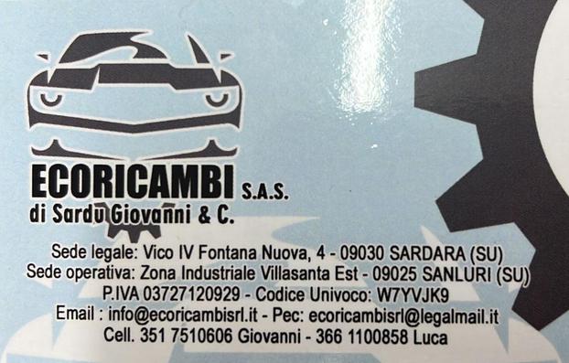 Ecoricambi S.a.s. di Sardu Giovanni & C. - Sanluri | Subito