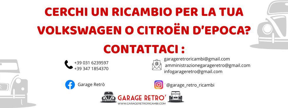 Garage Retro' Ricambi Citroen e VW d'Epoca