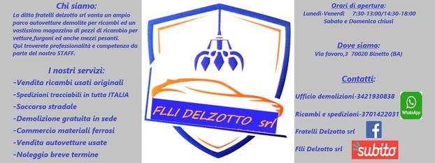 Autodemolizione Flli Delzotto srl - Binetto | Subito