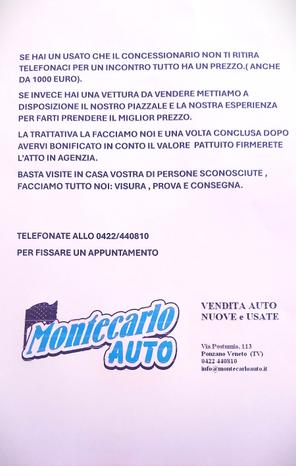 MONTECARLO AUTO - Ponzano Veneto | Subito