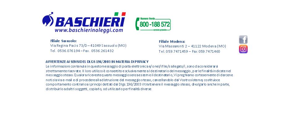 BASCHIERI NOLEGGI SRL