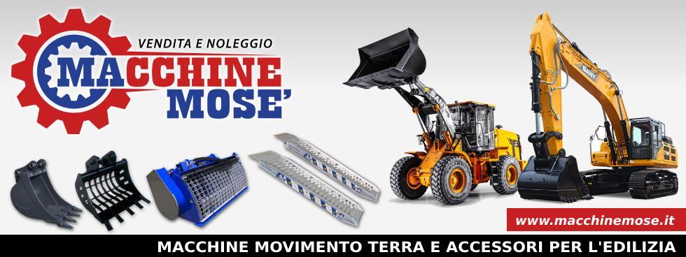 MACCHINE MOSE' Escavatori e Accessori per Edilizia