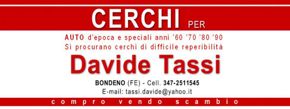 Davide Tassi cerchi auto d'epoca